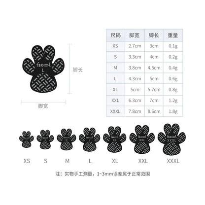 4-Pack Dog anti Slip Paw Grips Traction Pads Dog Paw Protection Stickers with Stronger Adhesive for Hard Floor or Injuries